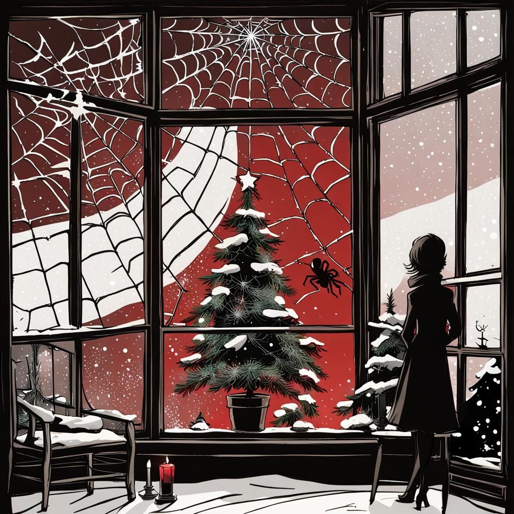 Christmas Spider in Abigail Larson Style