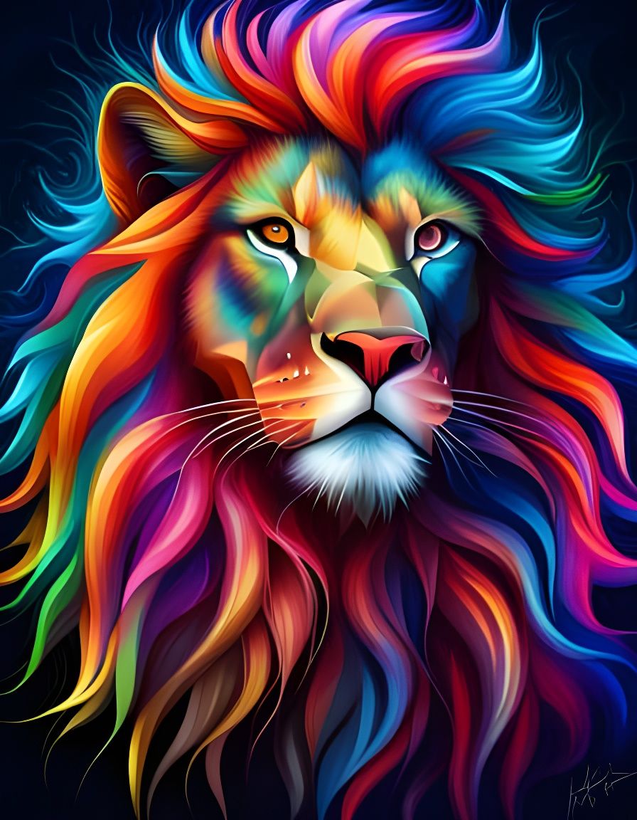 Vibrant Lion