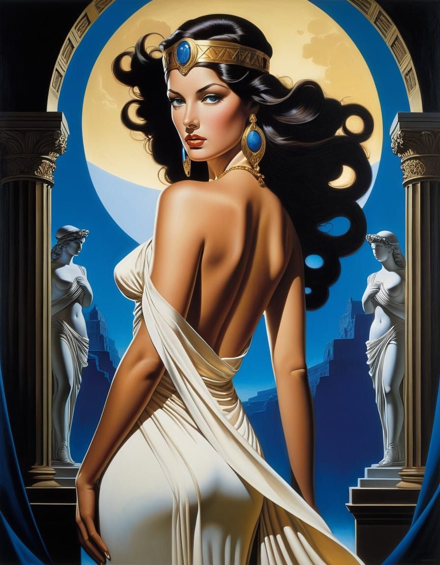 Artemis Goddess in Elegant, Photorealistic Hellenic Style