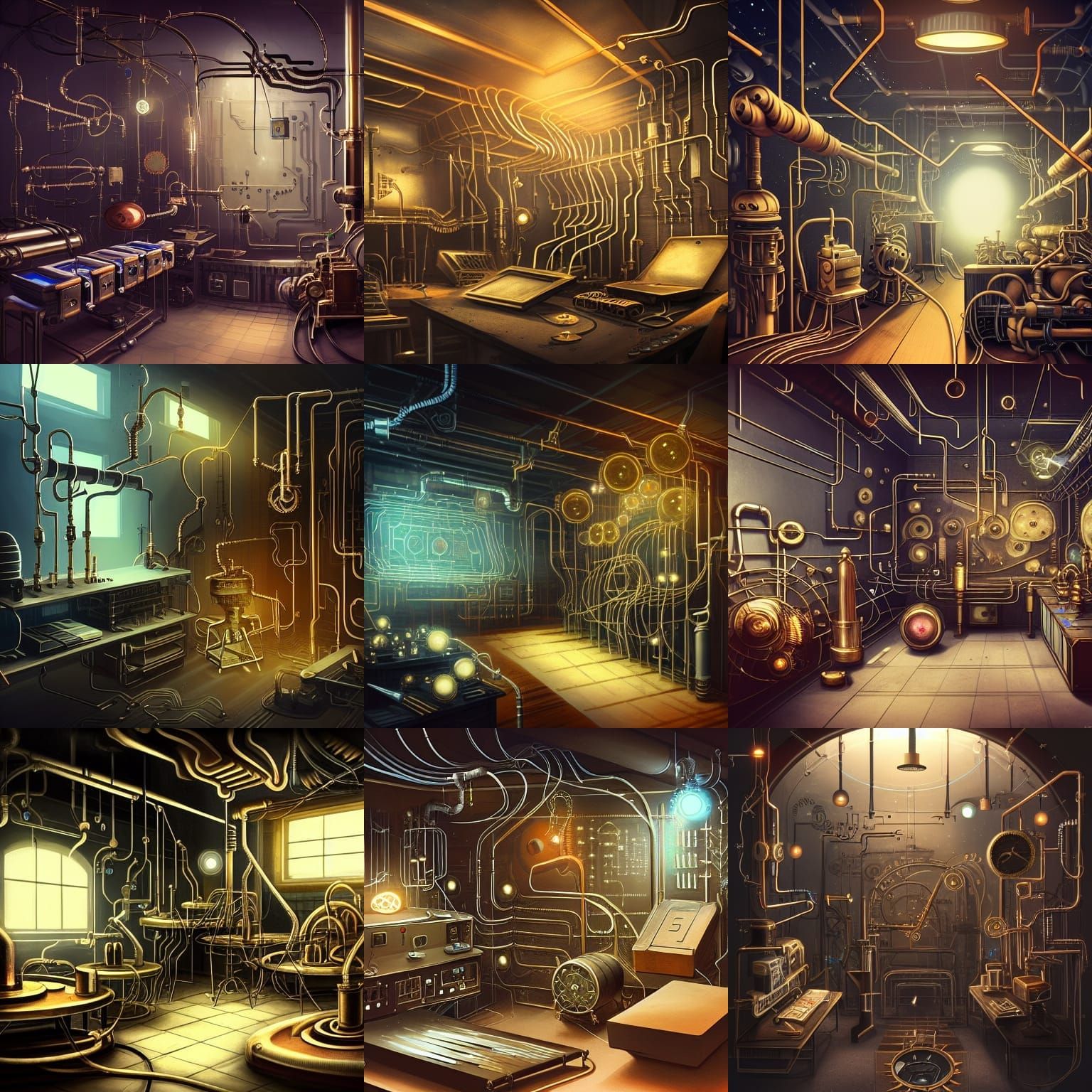 Mysterious Tech Room Concept Art