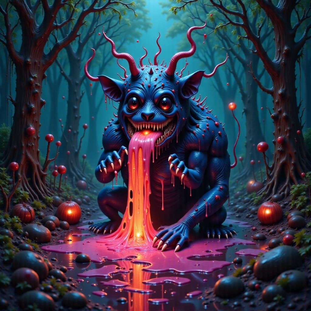 <lora:Monster Menagerie:1.0> <lora:Cuddly Monsters:1.0> Goo ...