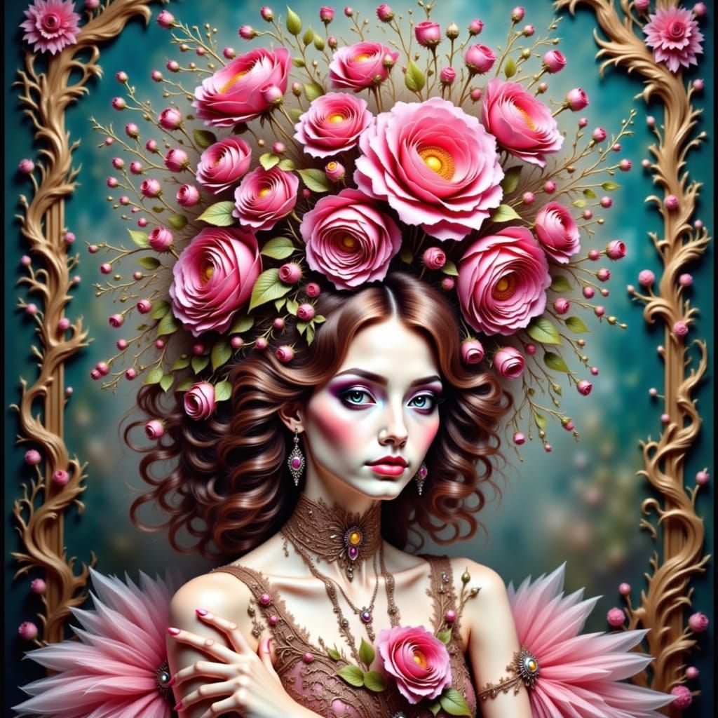 Ethereal Floral Couture Goddess