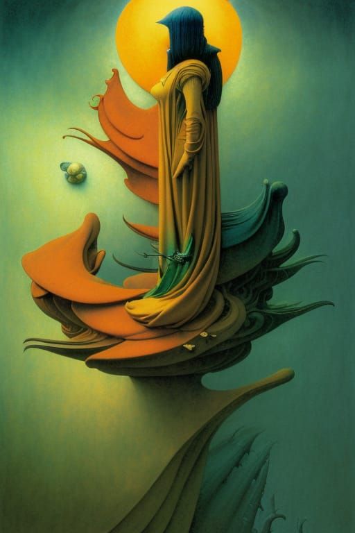 Surreal Landscape in Dreamlike Concept Art Style