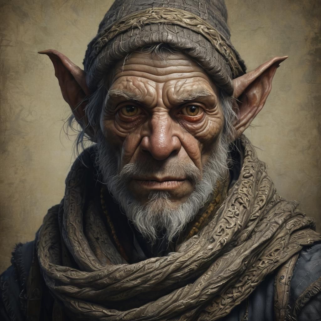 Goblin Thief Portrait in Detailed Fantasy Art