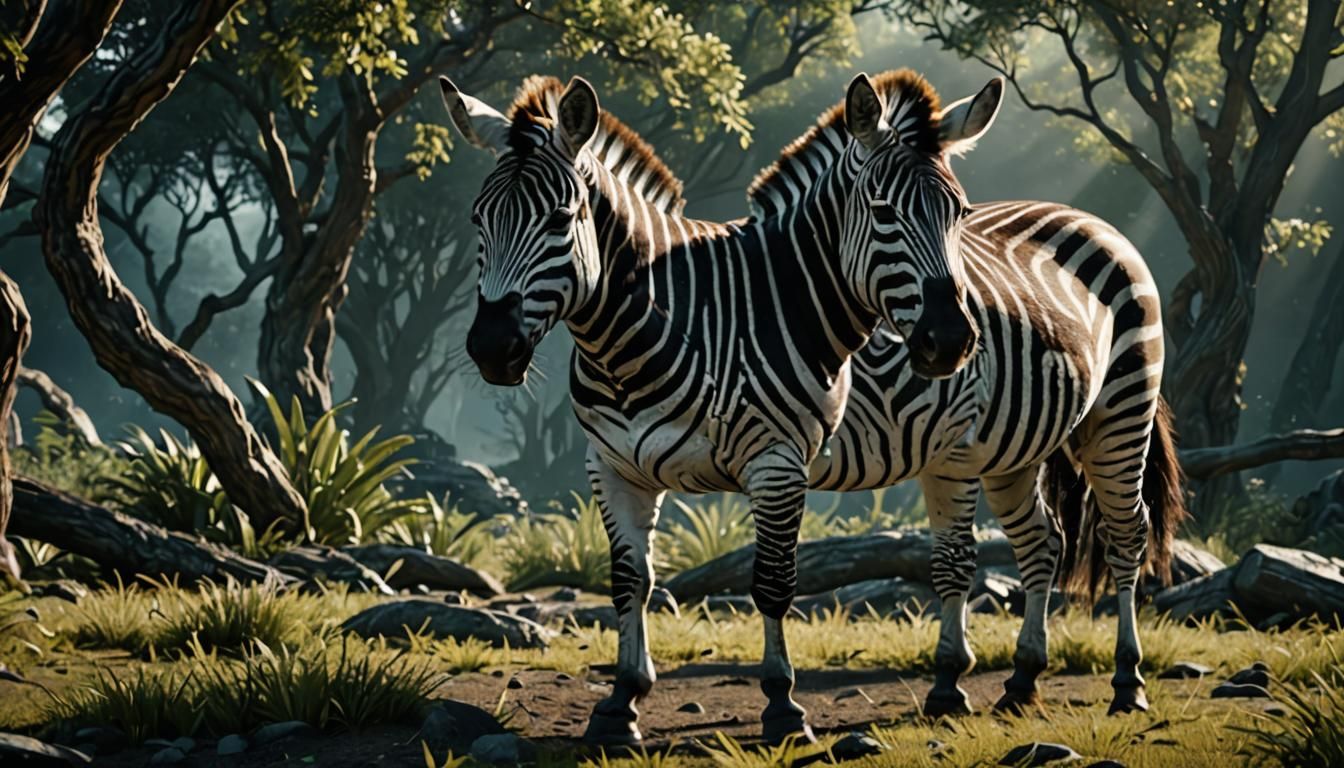 Zebra in the Quantum Realm: Photorealistic 64K