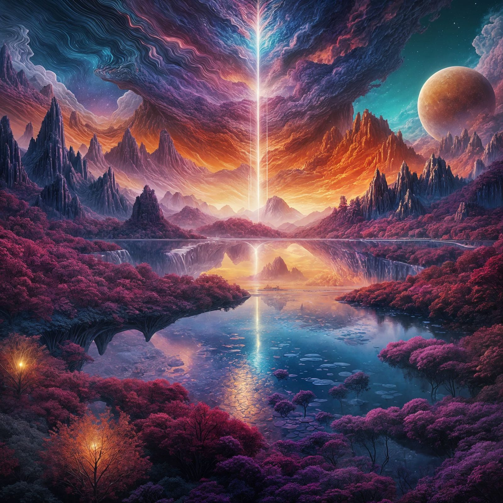 Surreal Digital Artscapes in Harmony