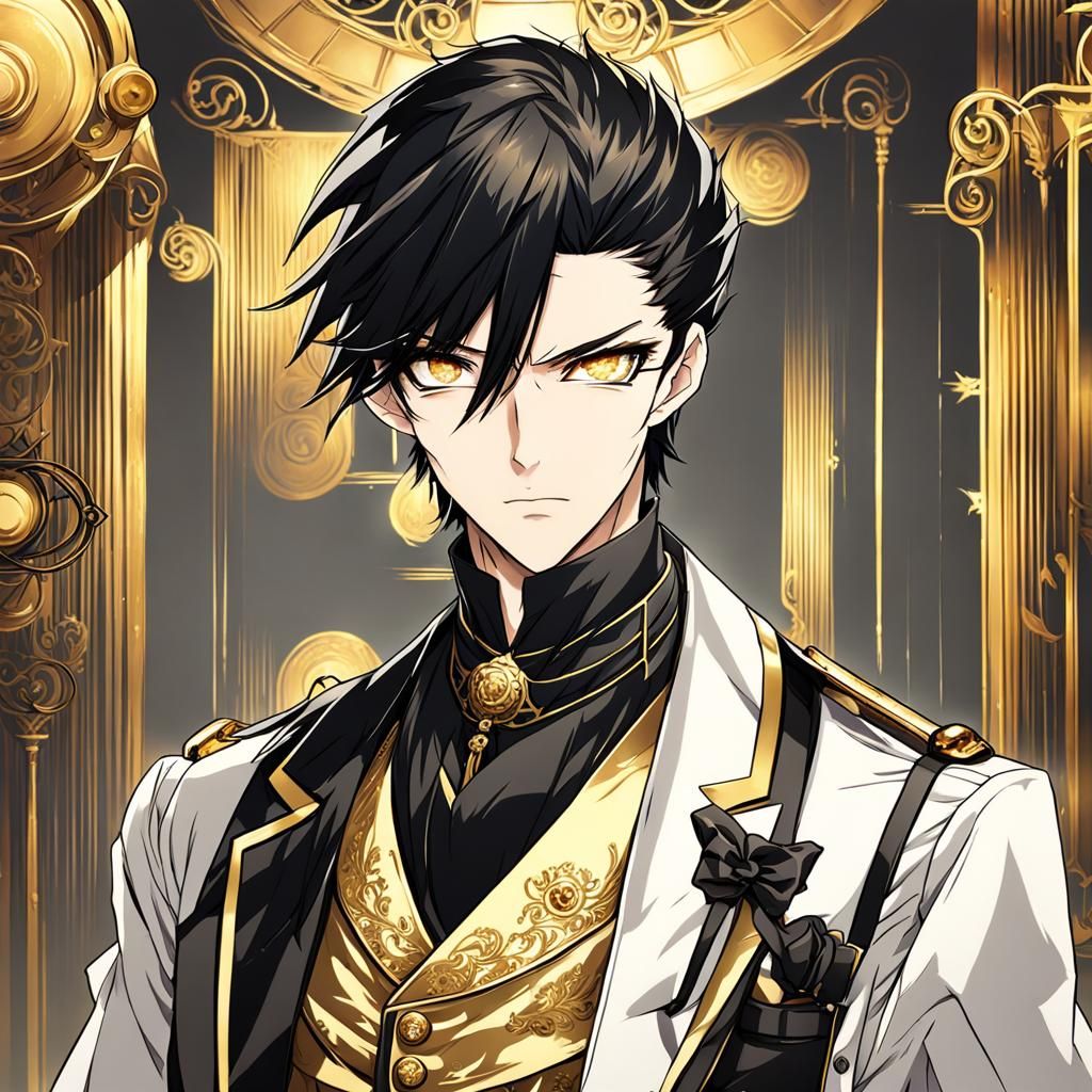 Anime Boy in Victorian Outfit, Manga Key Visual
