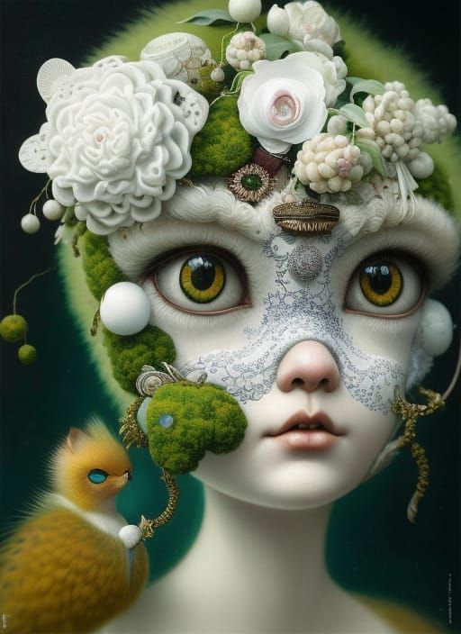 White moss elf