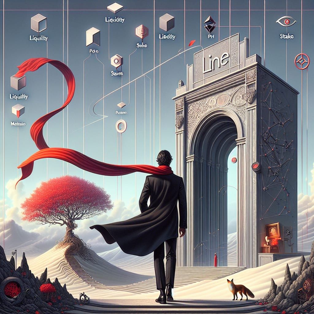 Mysterious Man at Linea Gate with Red Scarf