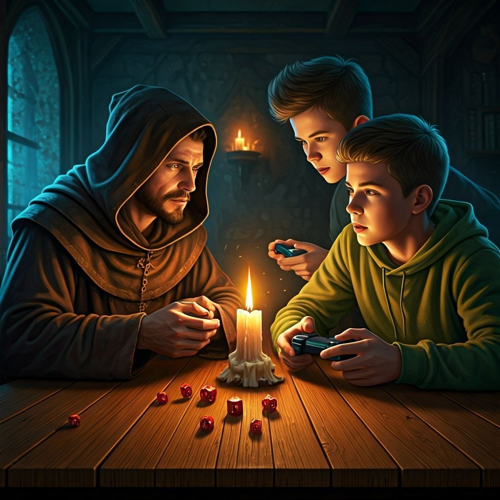 Medieval Dice Rollers Meet Modern Gamers