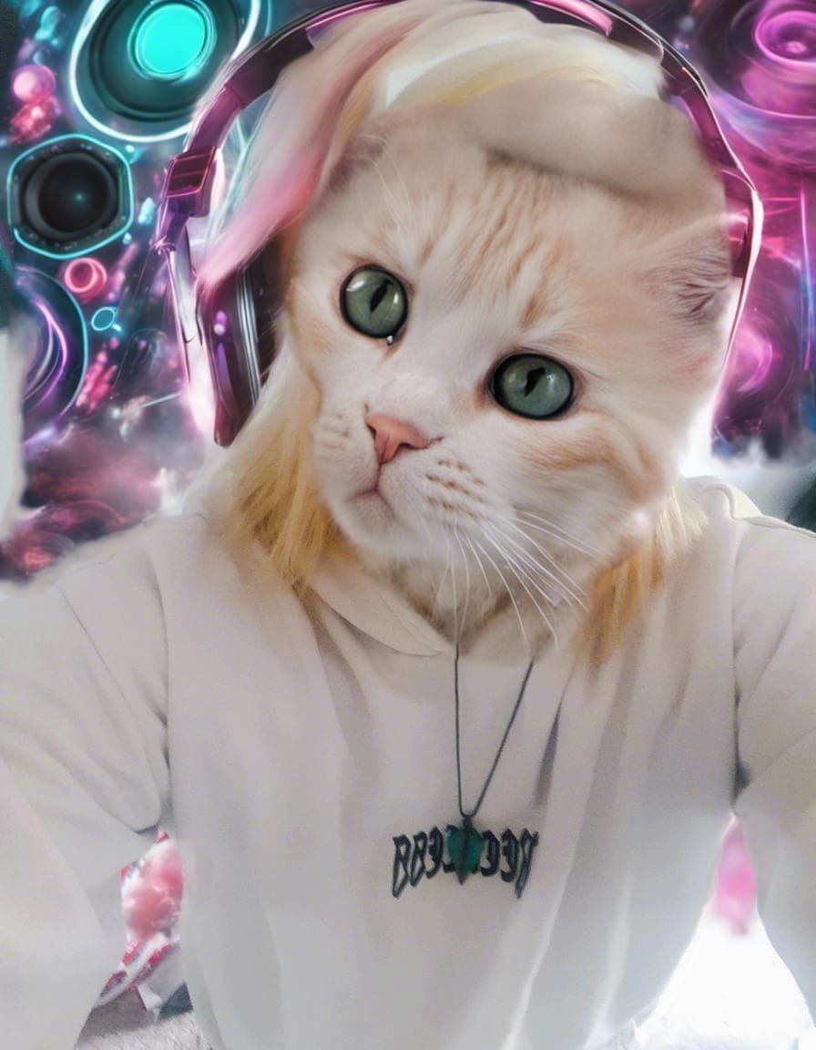 Adorable Cute Kitty Cat Portrait