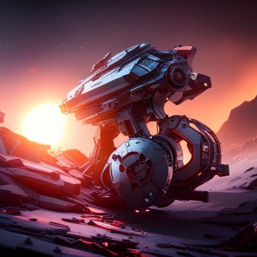 Planetary Collision with Intricate Mech Details