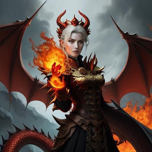 Fiery Dragon Queen