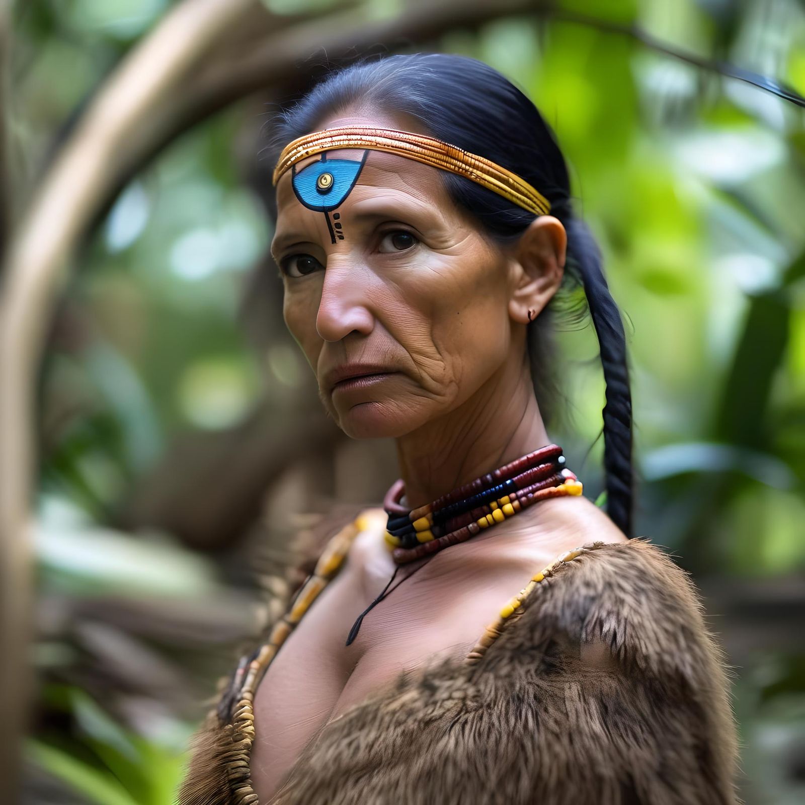 Portrait of a Woman Gazing into Distance