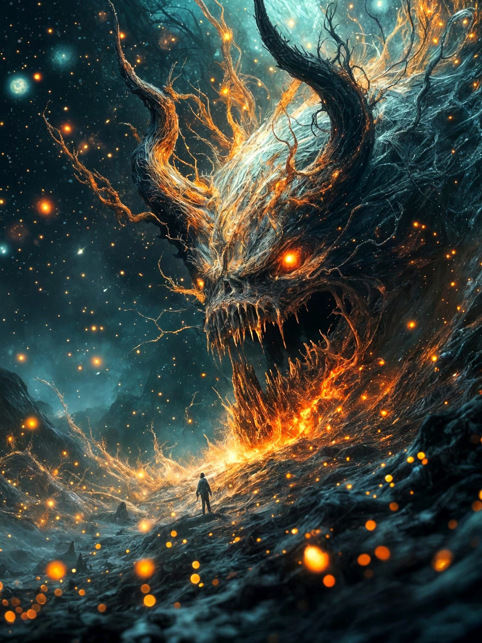 ghastly monstrosity from the depths of a realm unknown