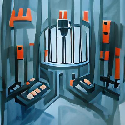 Minimalist Gouache: Mind Control Facility Gates