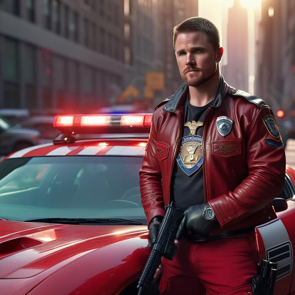 NYPD Detective Portrait in Cinematic Lighting