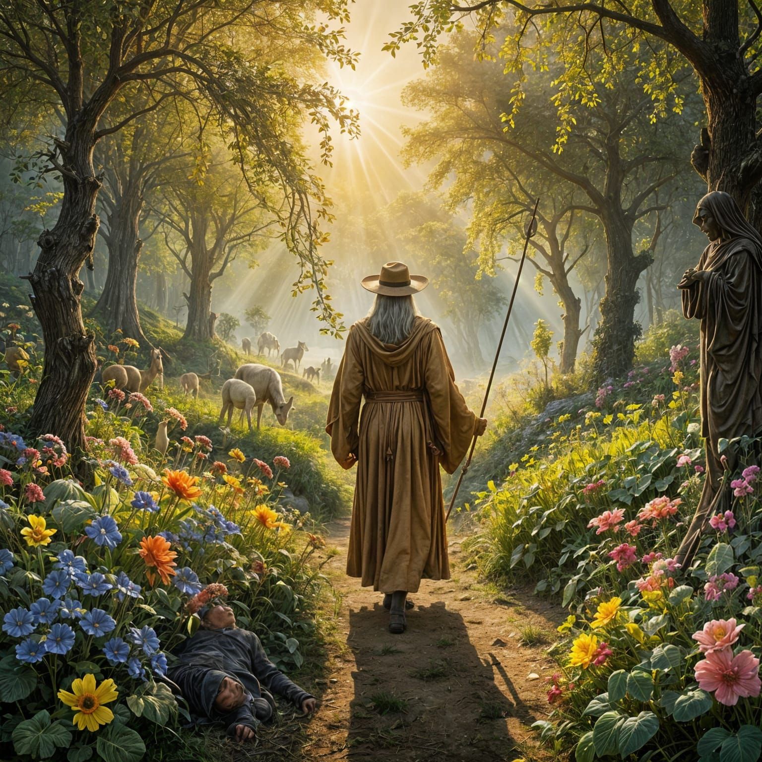 The Shepherd's Guidance in a Sacred Landscape