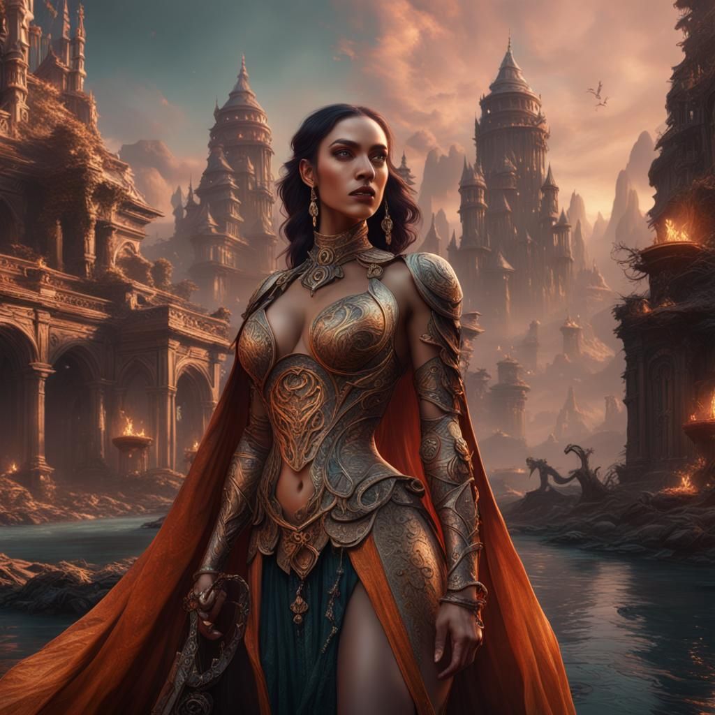 Fantastical Women in Detailed Matte Painting
