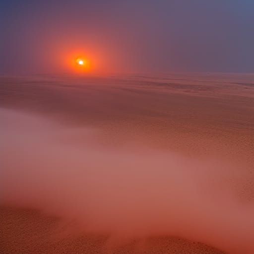Sunset Sandstorm Panorama by National Geographic