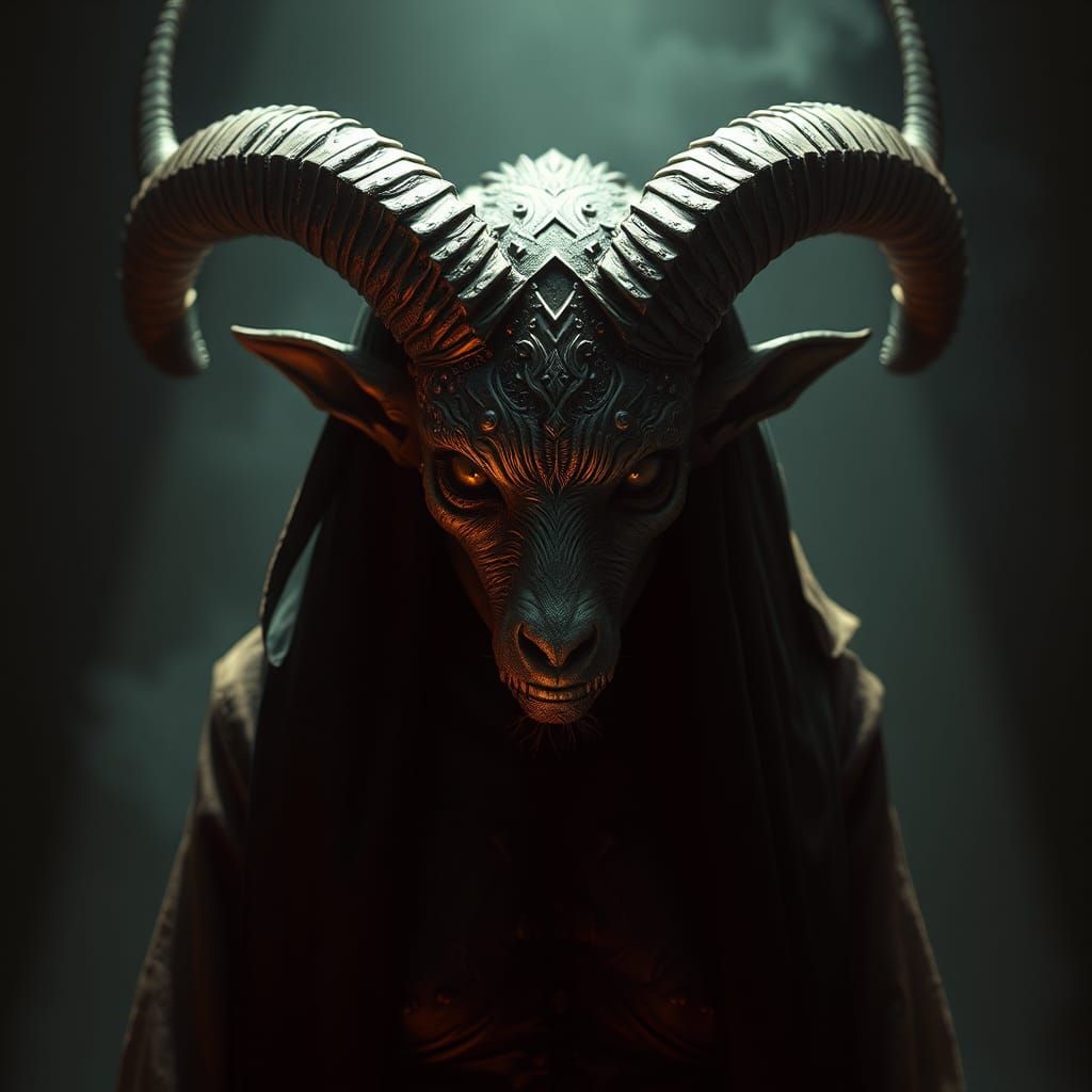 Tormented Dwarf in a Nightmarish Landscape