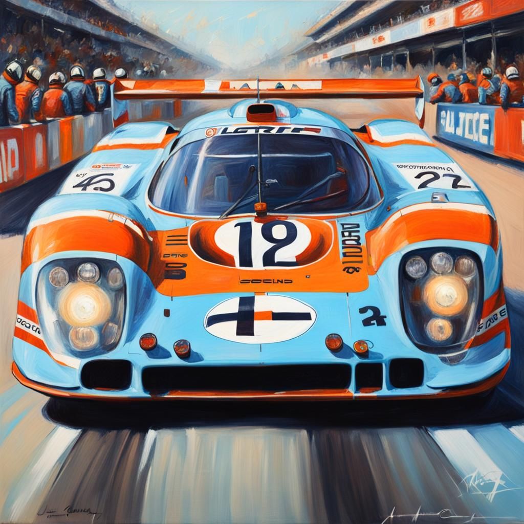 1970 Porsche 917 Le Mans: Oil Painting