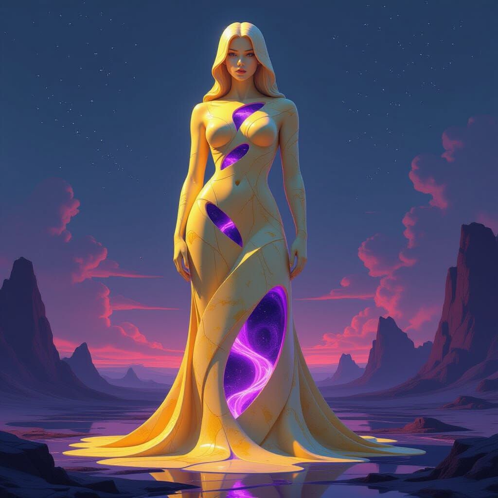 Marble Woman: A Biomechanical Sculpture