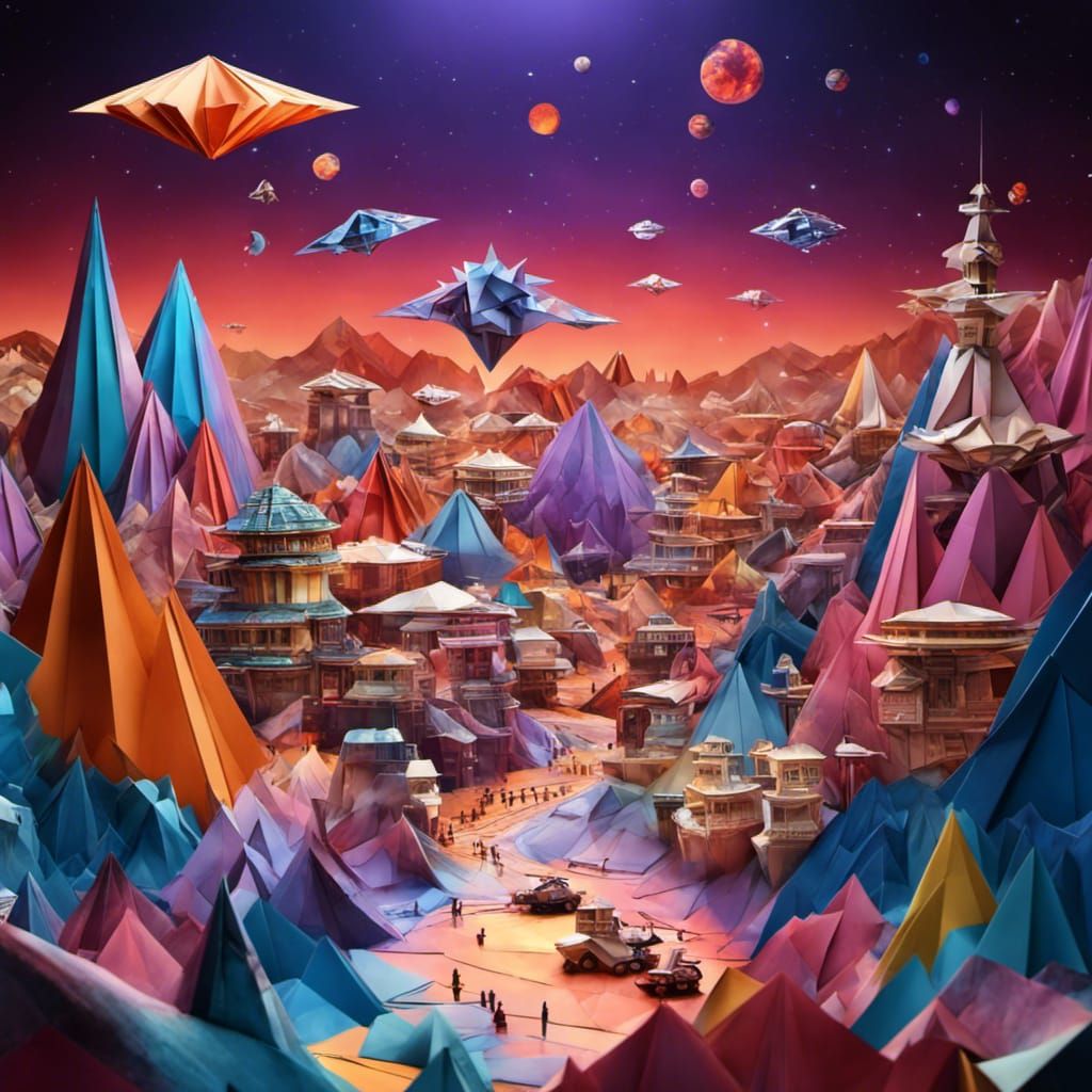 Origami Worlds - Alien Planet Colony