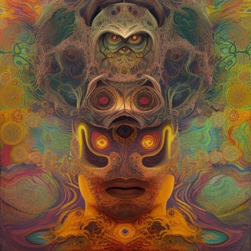 Ecuador Illustration with Liquid Crystal Winds