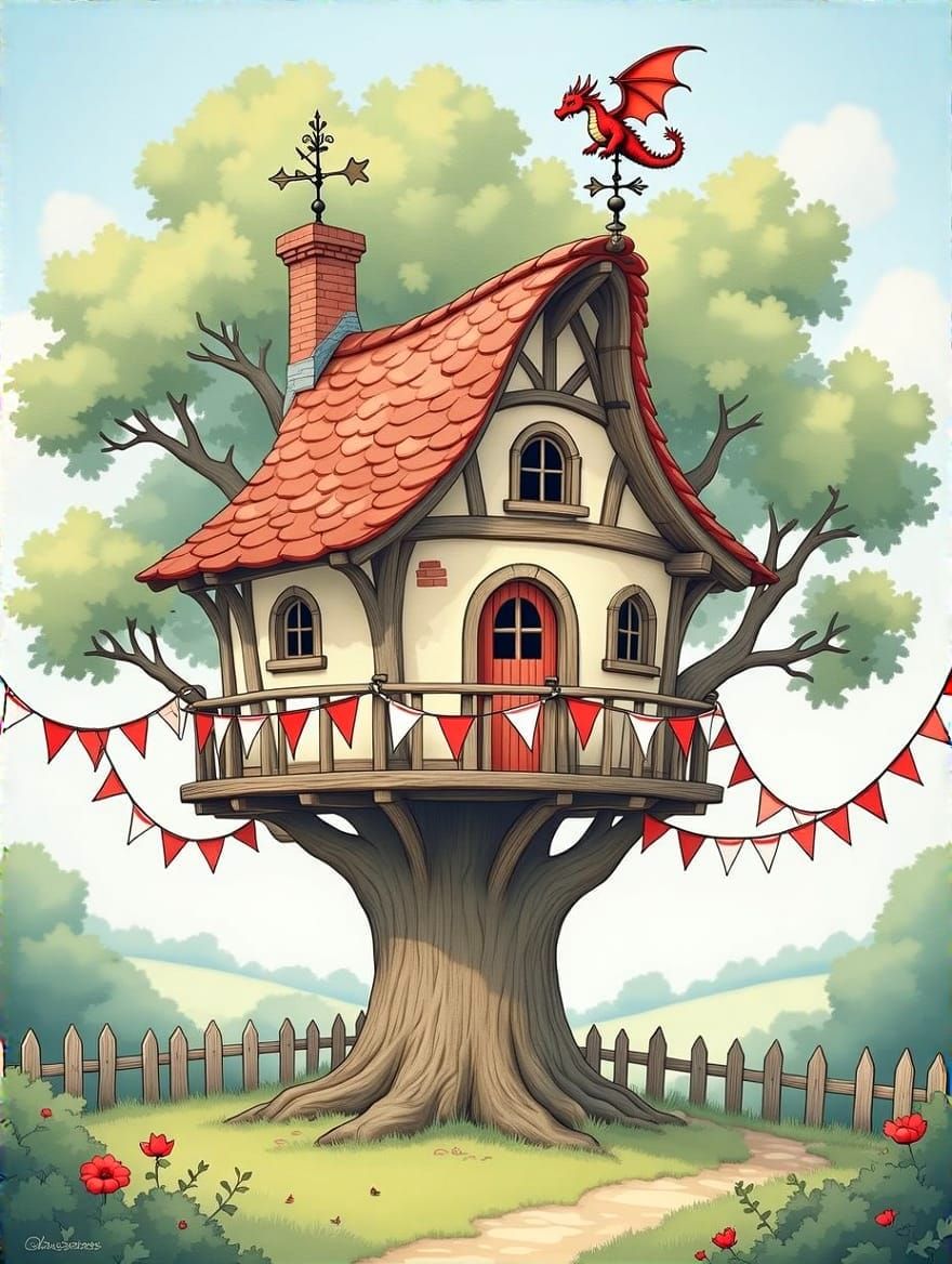 Treehouse Celebrating St George's Day