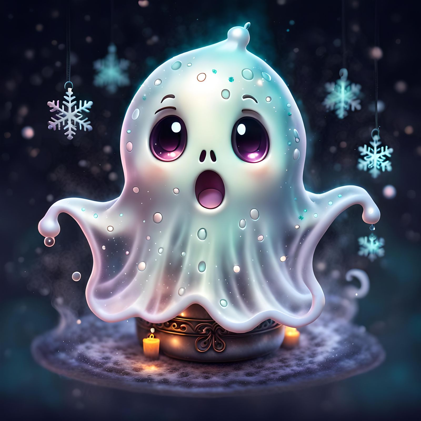 Cute Winter Ghost