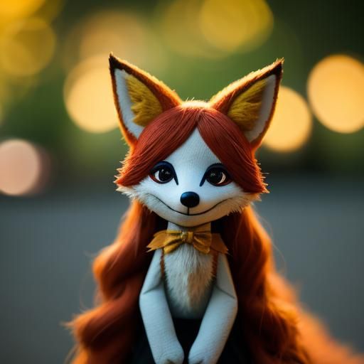 Fox Puppet in Natural Lighting: Professional Photography