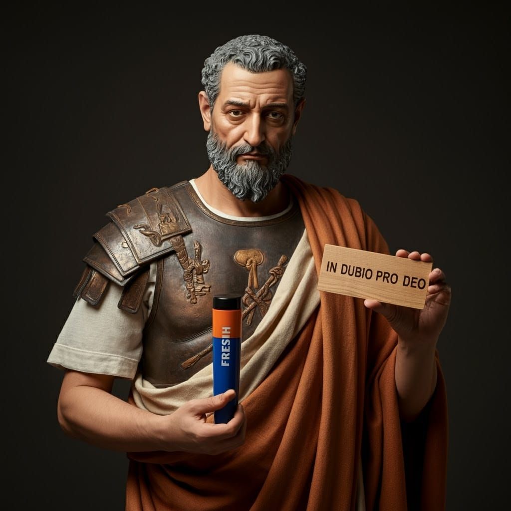 Ancient Roman Philosopher Embracing Fresh Perspective