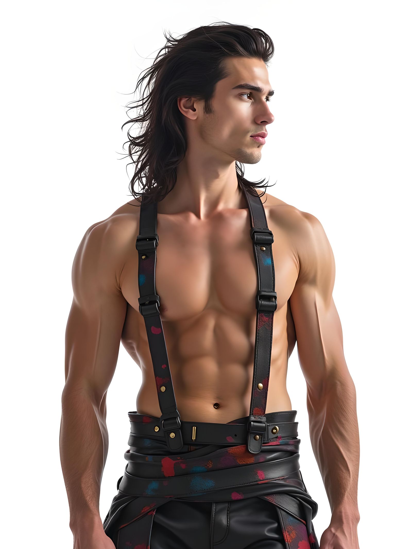 Elegant Ink Portrait of a Handsome Man