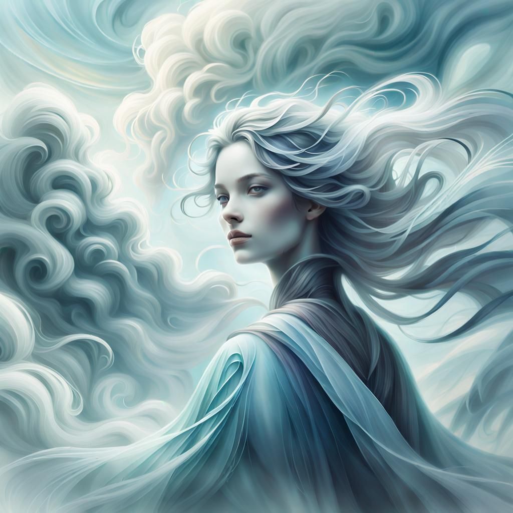 Air Elemental King Made of Wind and Mist