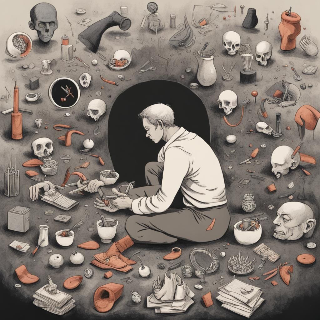 Filling the Void: A Hyperrealistic Conceptual Image