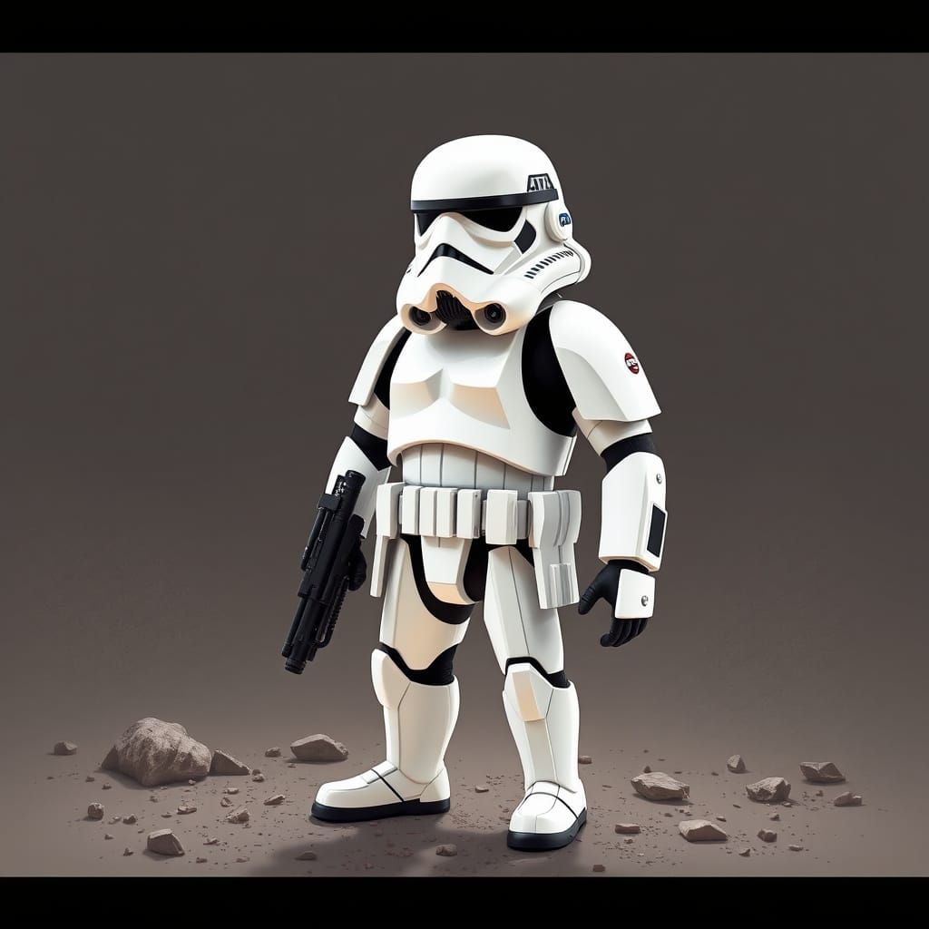 Budget Stormtrooper Standing Guard