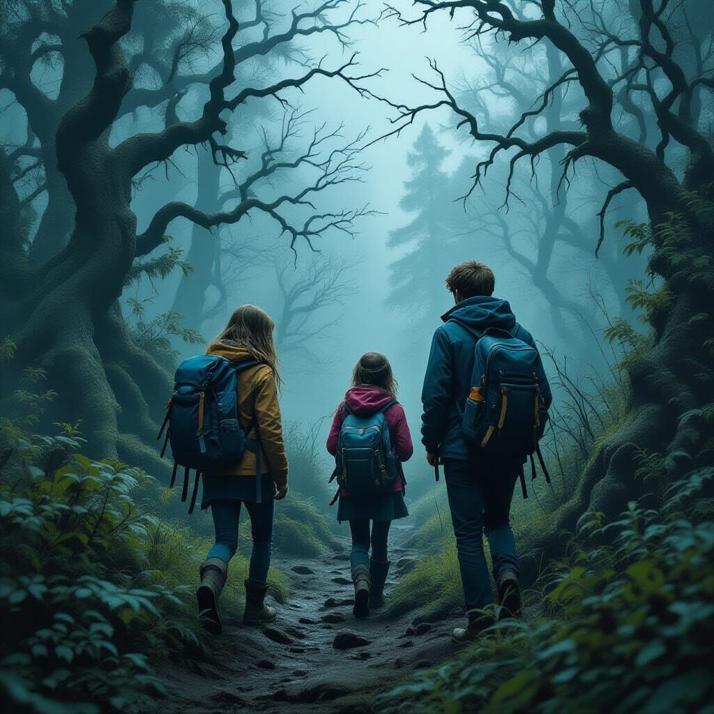 Sisters' Camping Trip in Ominous Woods