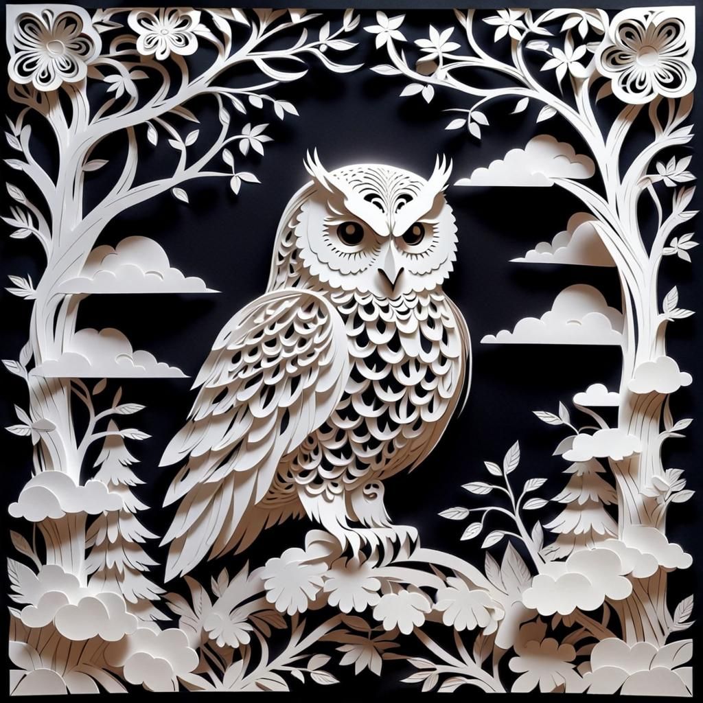 Owl Kirigami