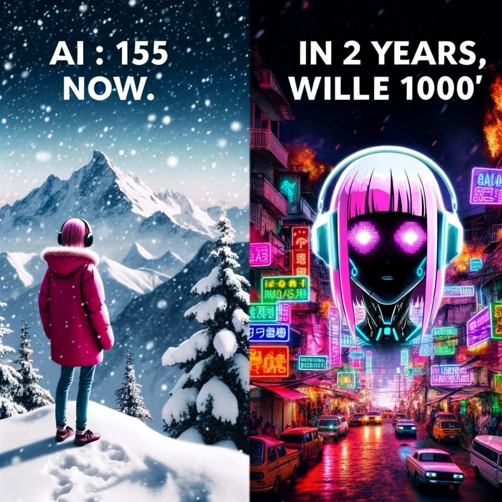 Abstract Concept Realized by AI