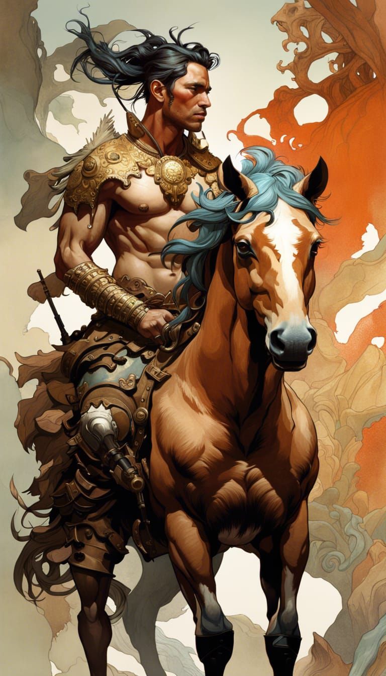 Savage Centaur Fantasycore Artwork in 8k