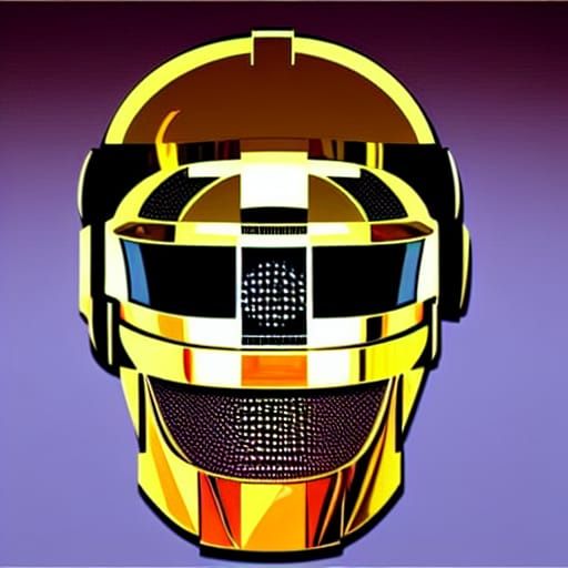 Daft Punk in Geometric Bauhaus Pop Art