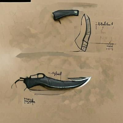 Kukri Knife Concept Art Design