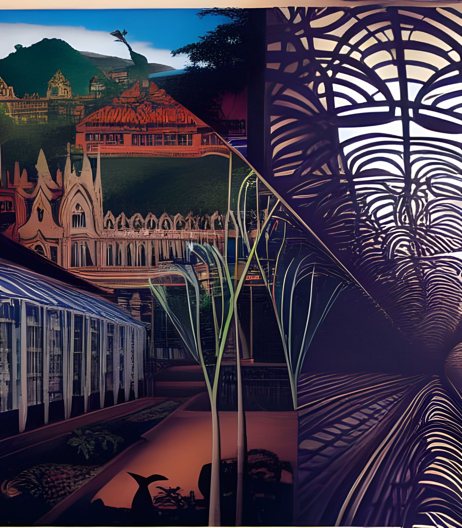 Madagascar Cityscape in Dieselpunk Carnival Style