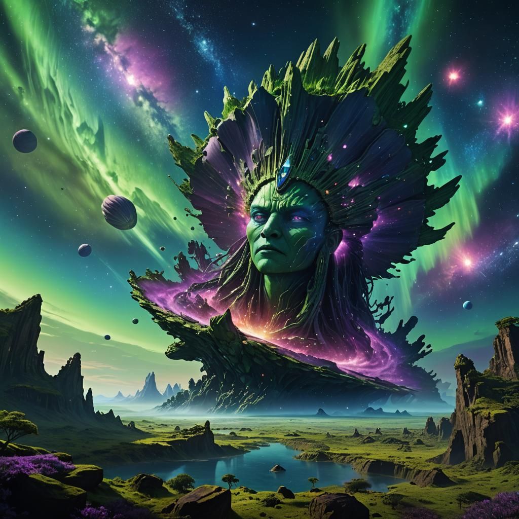 Colossus Jabuti Floats in Space: Digital Matte Painting