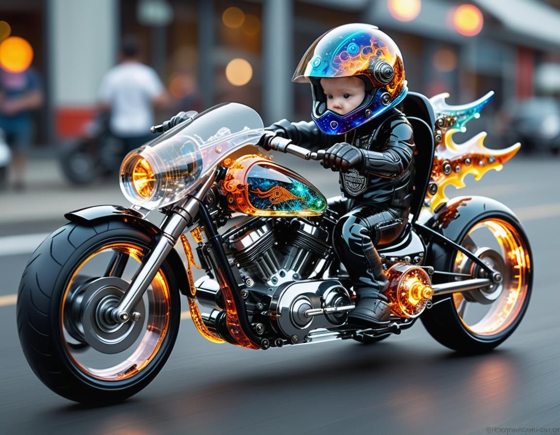 Toddler's Galactic Motorcycle Dragon Toy