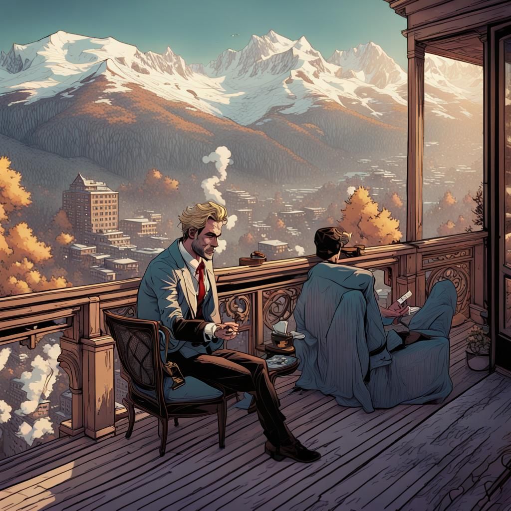 John Constantine at Ski Resort, Tyler Stout Style