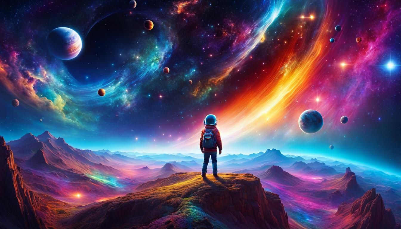 Cosmic Child Tripping Among the Stars: Surreal Sci-Fi