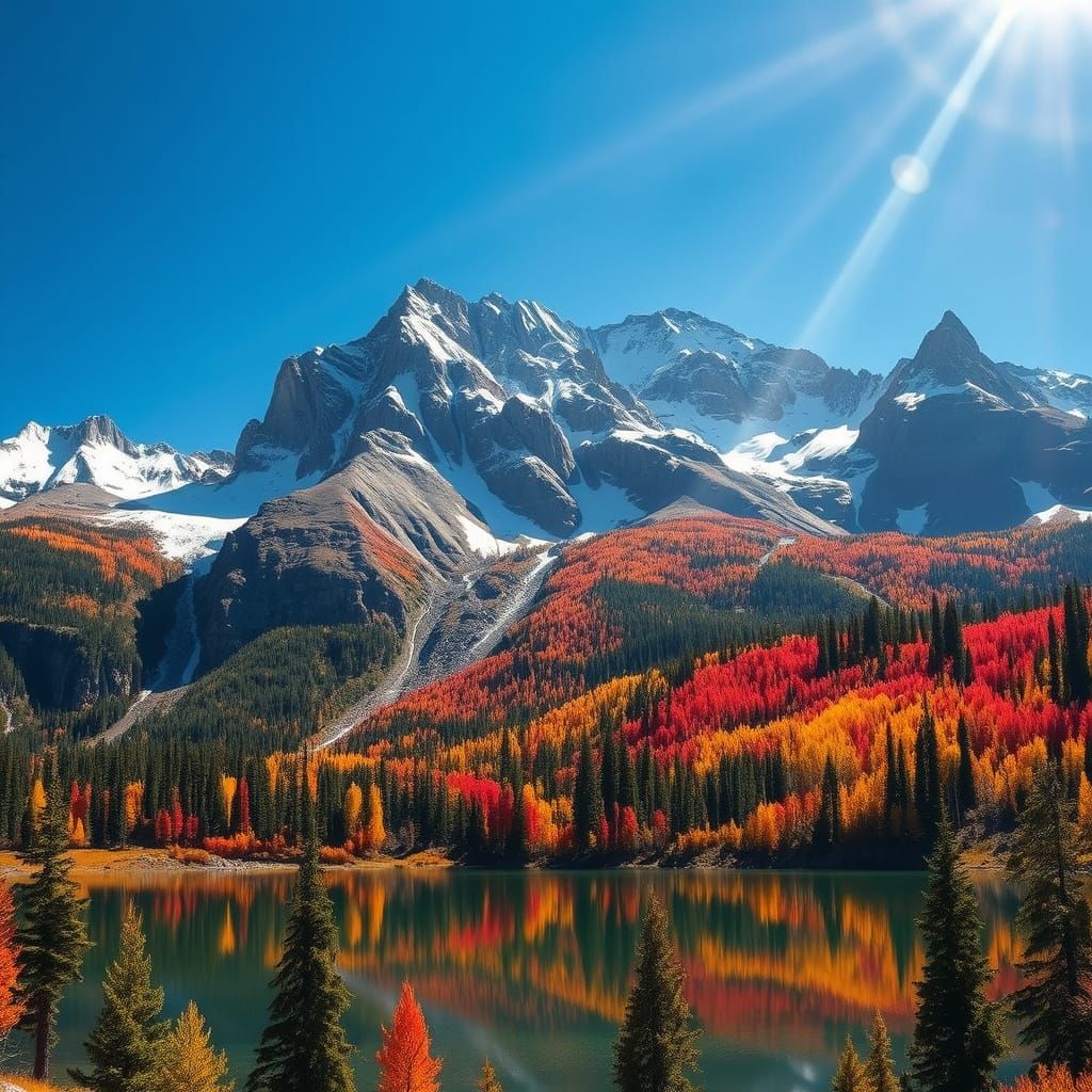 Rocky Mountains Fall Vista Photography