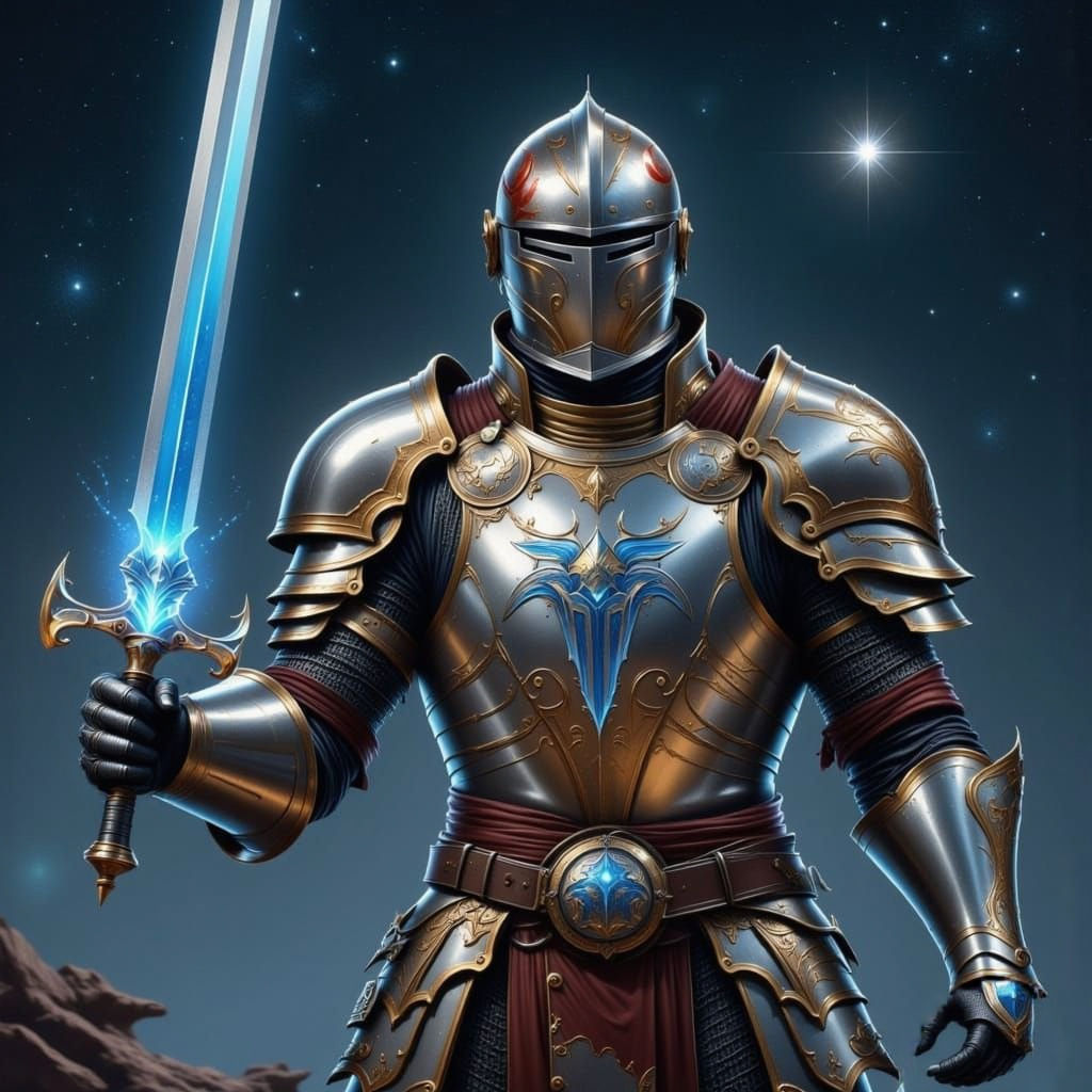 Knight of the blue blade